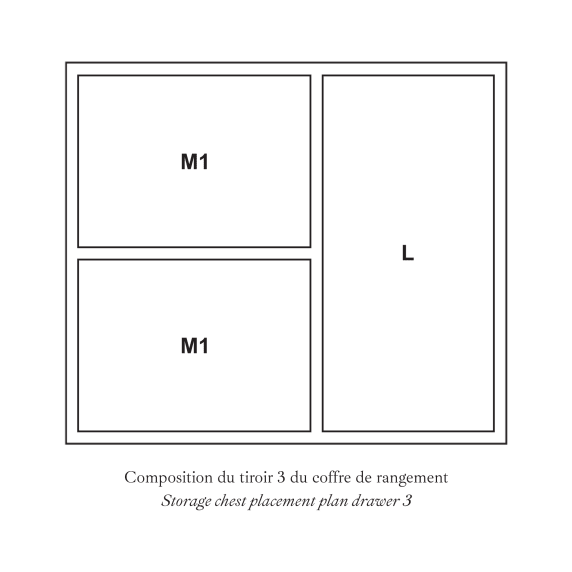 Storage Chest 108 or 120 pieces - 10 Modules (sold empty